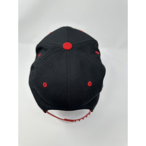 Top Gun Yupoong Black White SnapBack Wool Hat Vintage Tom Cruise Navy OSFM - Picture 7 of 11